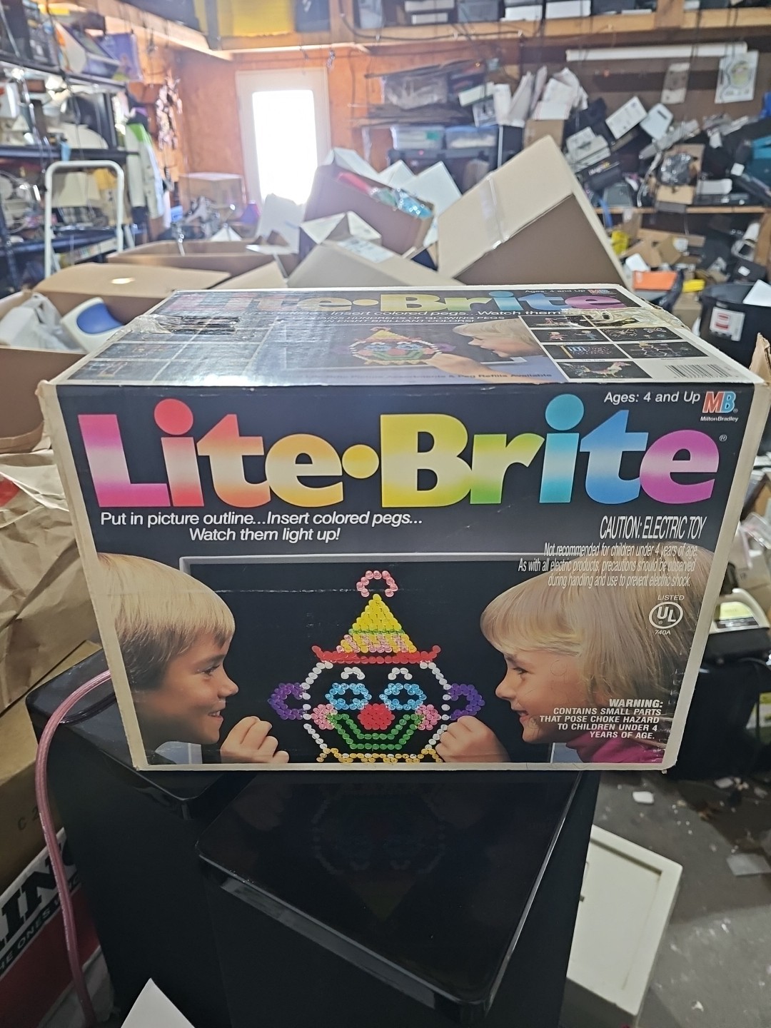 LITE-BRITE Vintage 1986 Milton Bradley In Org. Box Pegs 