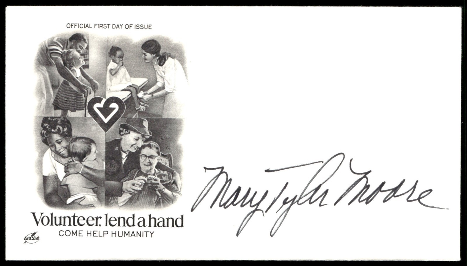 Actress Mary Tyler Moore First 1st Day Cover Signed Auto -Rare Autograph