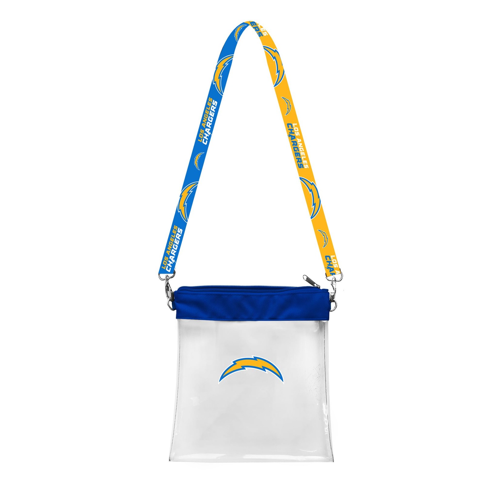 Littlearth NFL Clear Pattern Strap Bag - Los Angeles Chargers