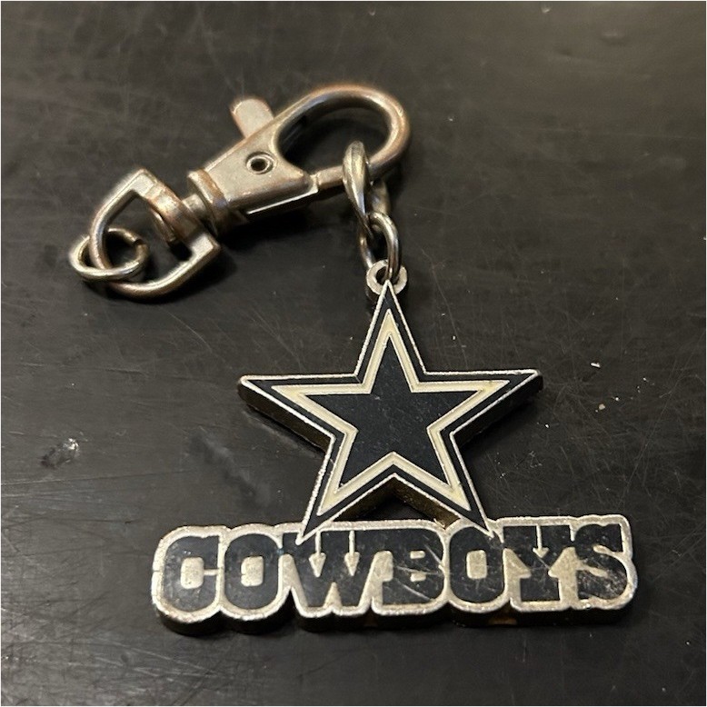 Dallas Cowboys Metal Keychain with Detachable Keyring Sport Theme Star Logo