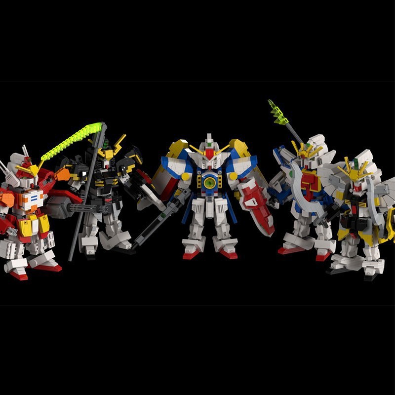 MOC Building Block New Century Gundam X Heavy Gunner Assembly Mecha Model