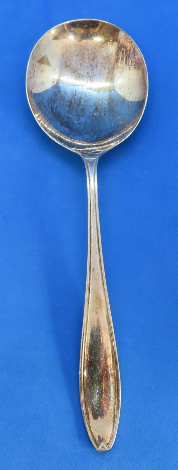 Silver plate electroplate vintage Art Deco antique large serving spoon B