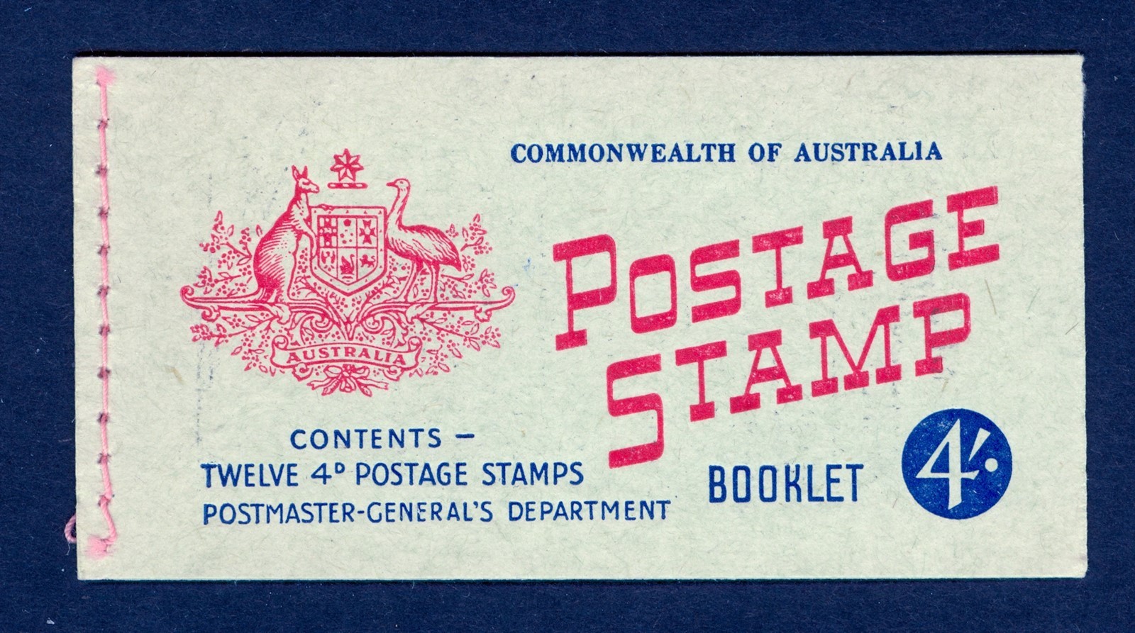 AUSTRALIA #BK32 4' 4d QEII PRE DECIMAL BOOKLET