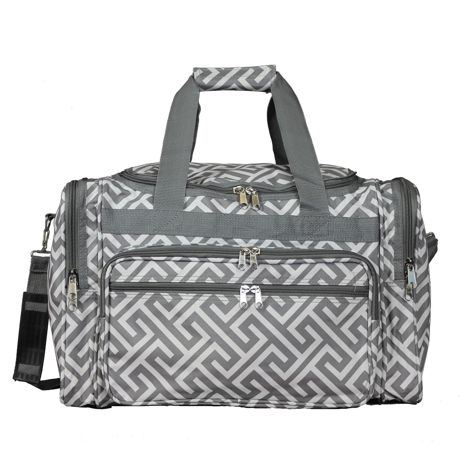 World Traveler Classic Prints 19-inch Duffel Bag, Greek Key H Gre