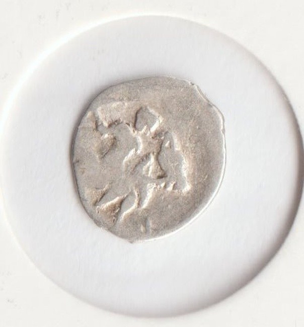 Rare Old Medieval 1547-84 Ivan Terrible Russian Silver DENGA Collection Coin I92