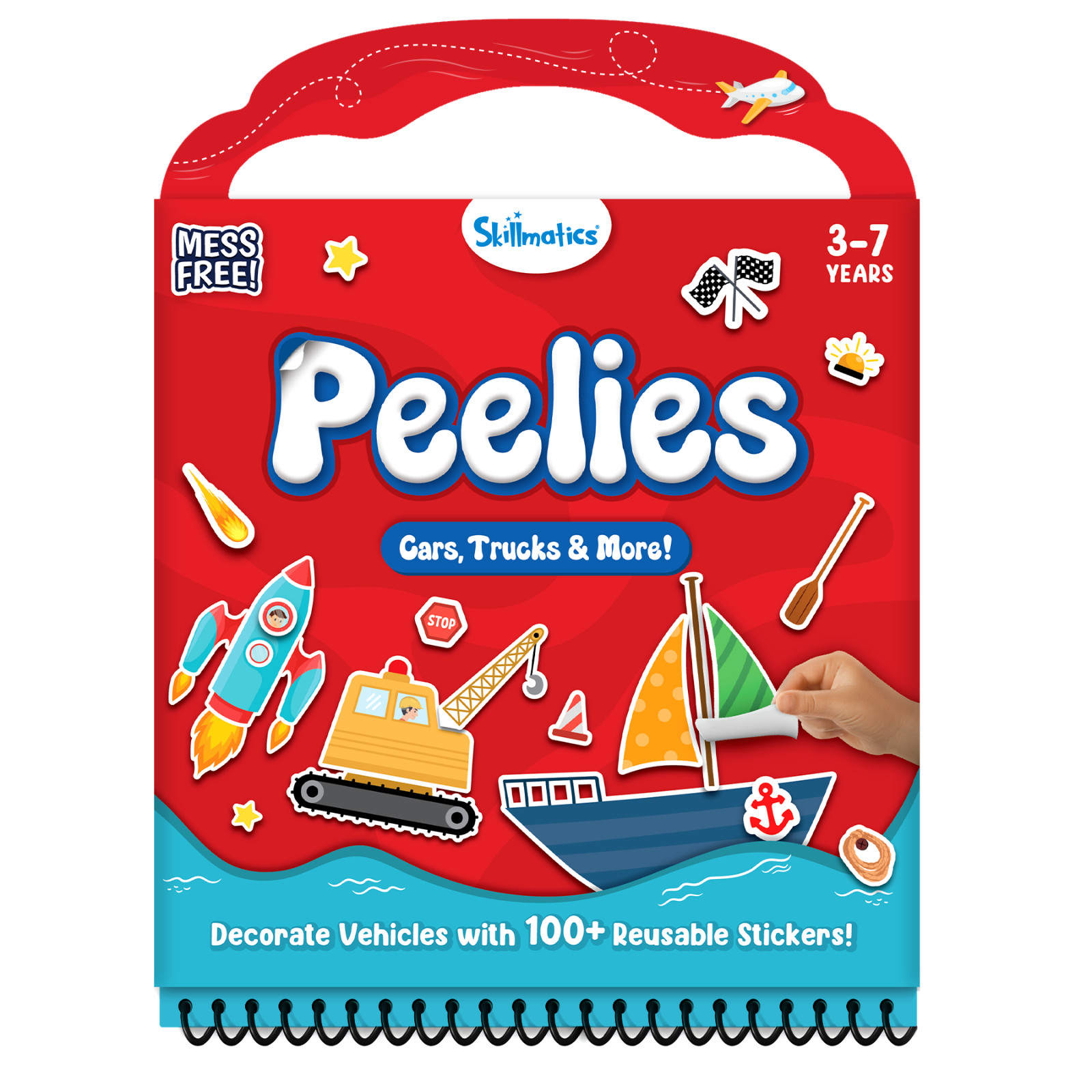 Skillmatics Reusable Sticker Activity Book - Peelies, Creative Play for Ages 3-7