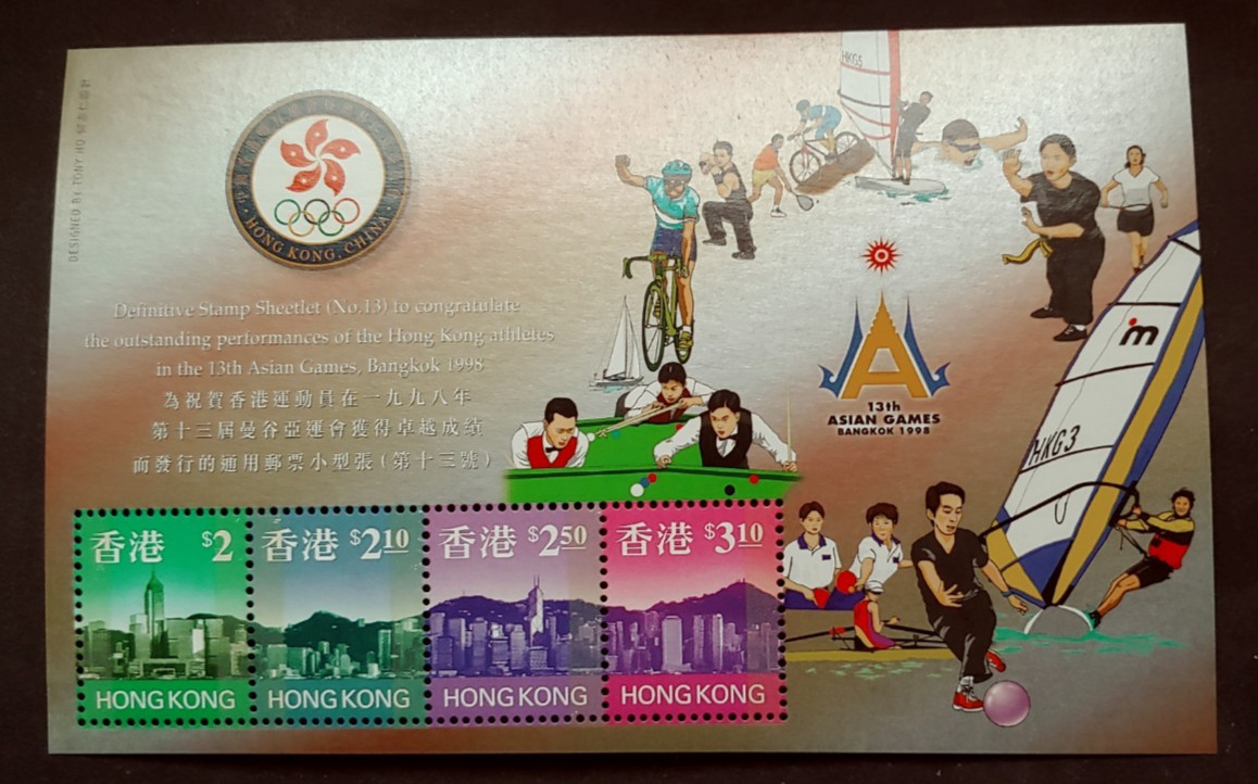 1998 OLYMPICS SPORT SHEET VF MNH HONGKONG HONG KONG (K12)