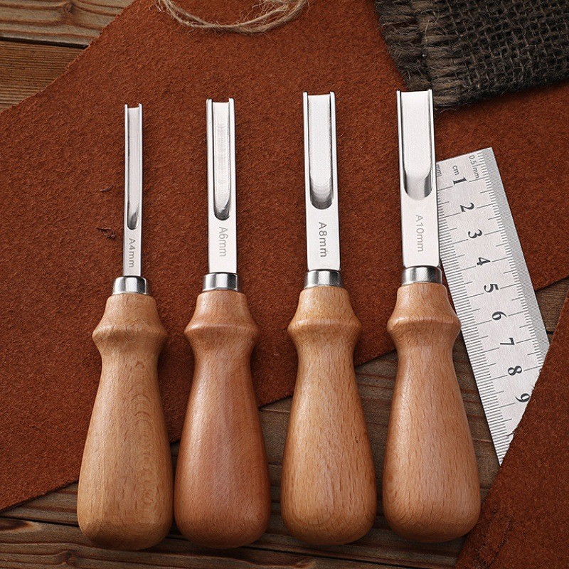 Leather Edge Bevelers French Beveler Wide Mouth Skiving Knife Leather Craft Tool