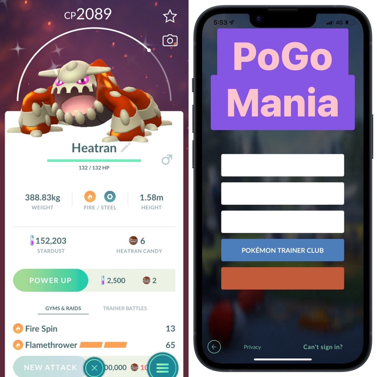 Shiny Heatran✨mini PTC 80k✨(read description)