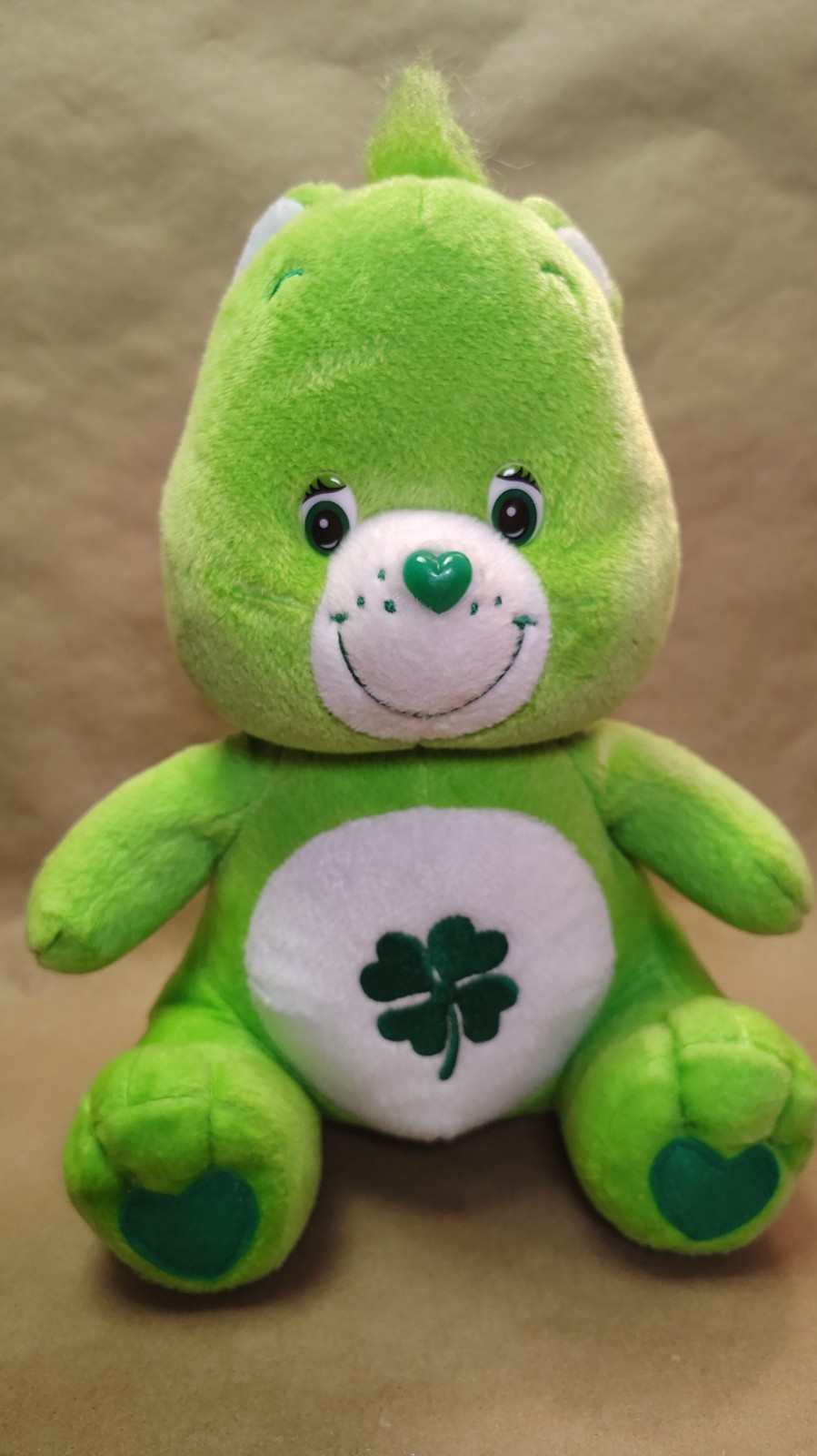 Care Bears Good Luck Bear 12 Inch Plush / Nanco - Green Shamrock