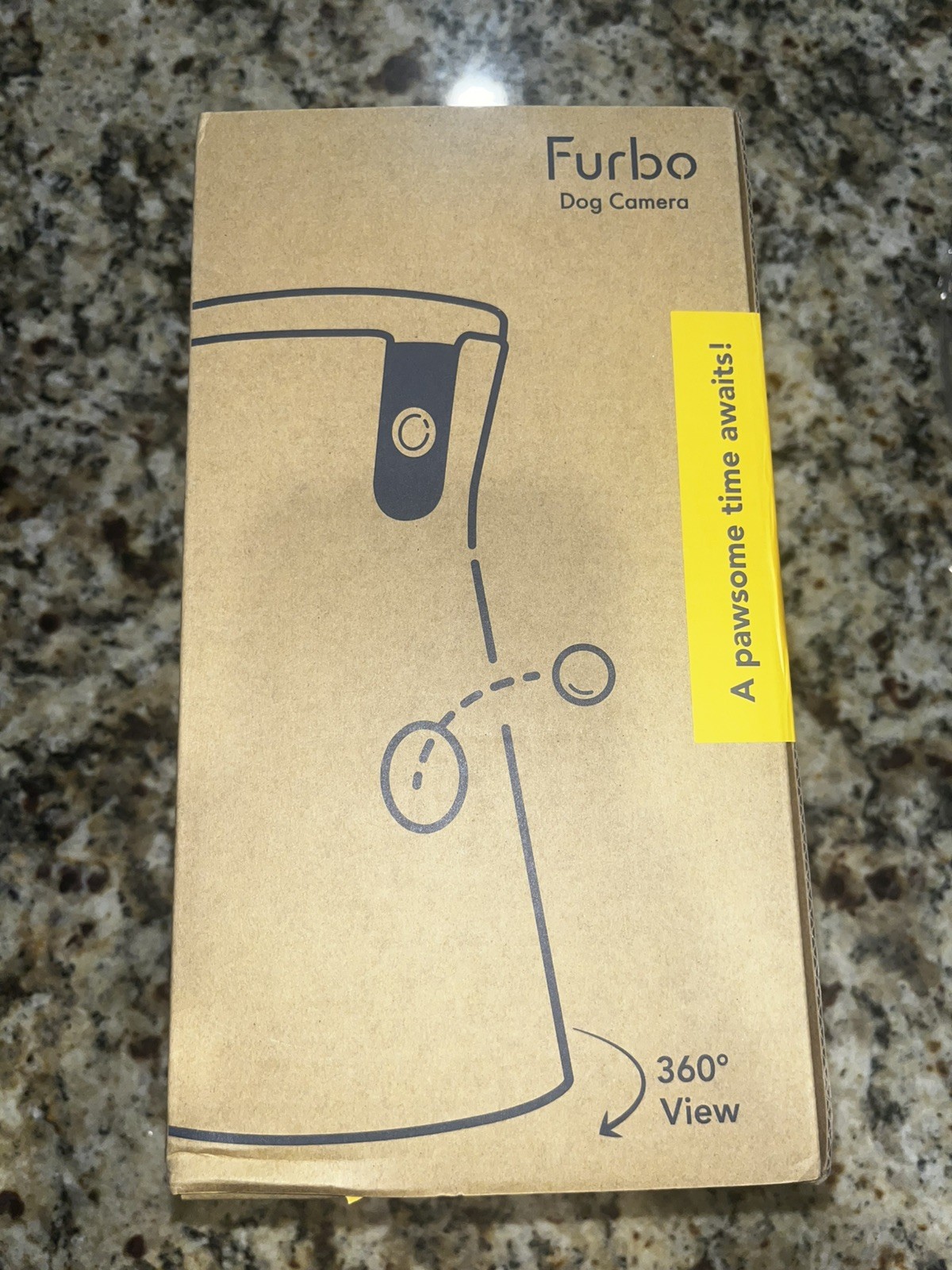 Furbo 360° Dog Camera w/Barking Alerts, Rotating View, Treat Toss w/Phone App