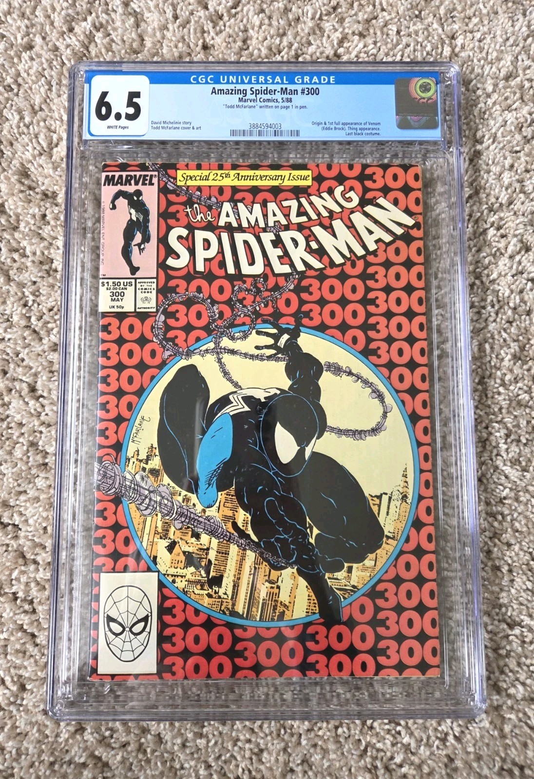 1988 The Amazing Spider-Man #300 25th Anniversary CGC 6.5 Marvel Comics Graded