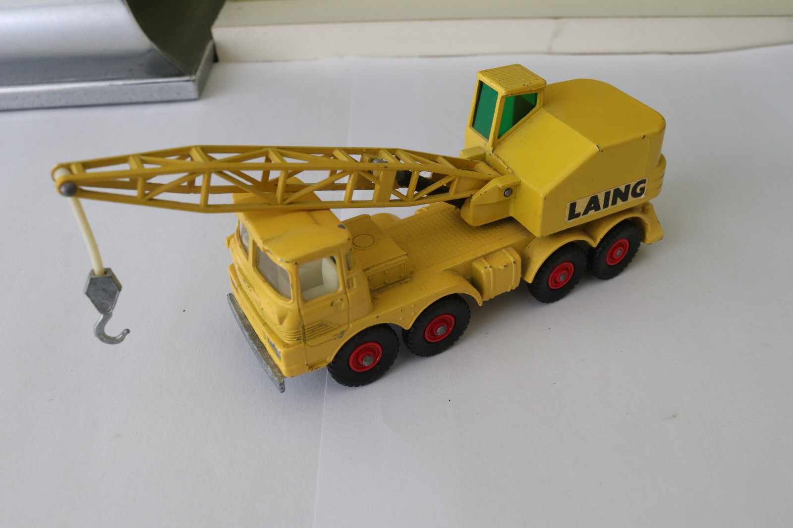 Matchbox King Size K-12 Scammell Mobile Crane Laing Yellow Good Condition