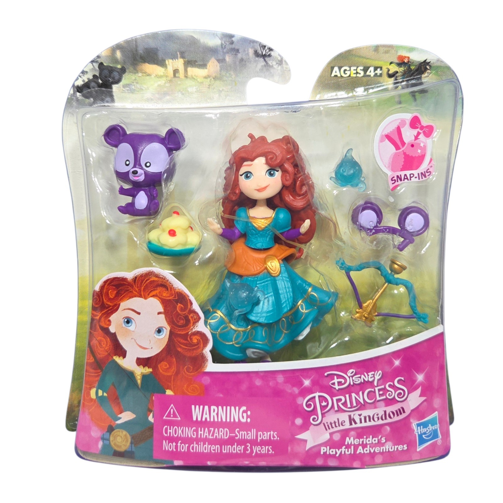 Disney Princess Little Kingdom Merida's Playful Adventures Snap-In Doll