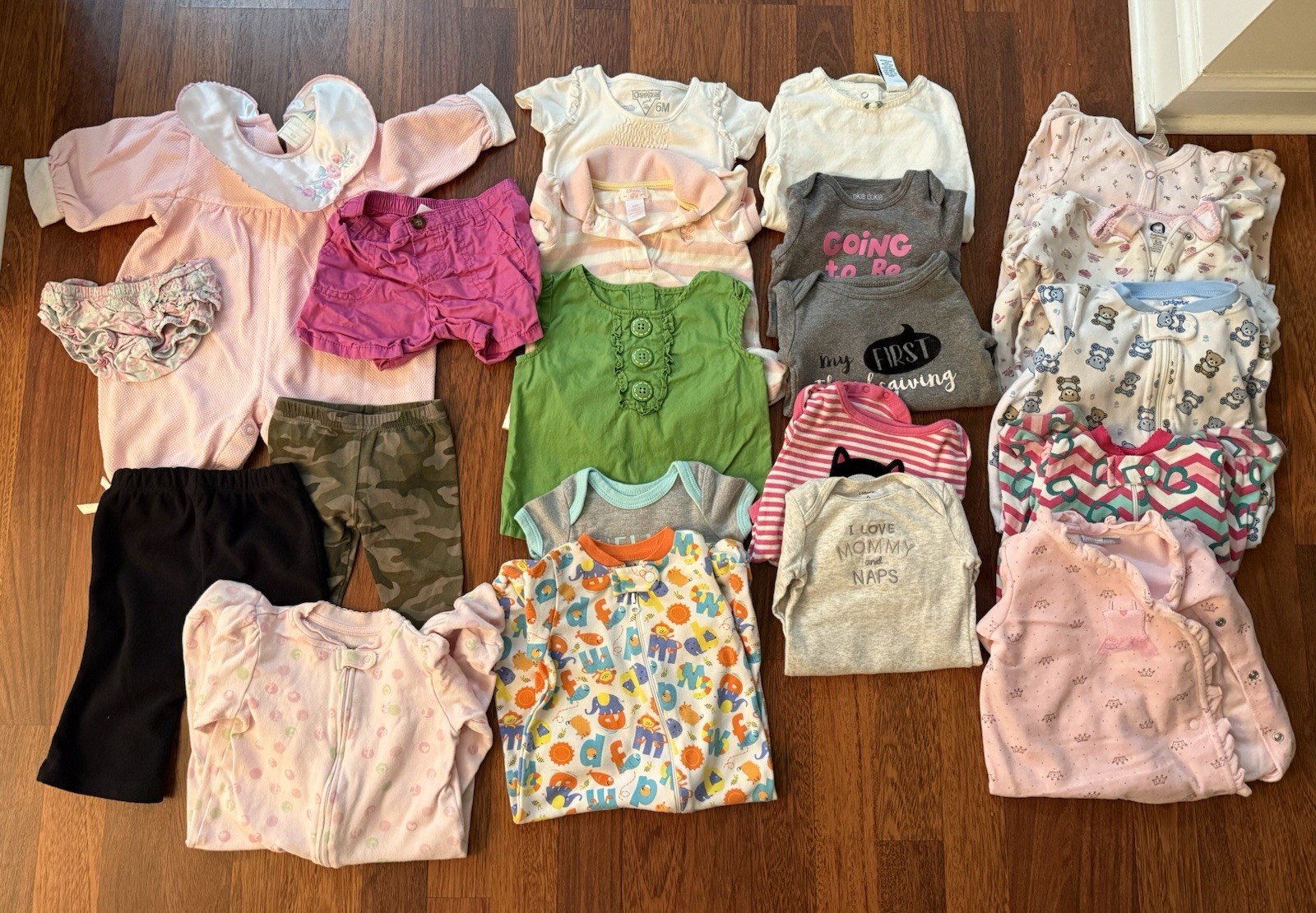 21 Piece Lot Of Size 6 And 6-9 Month Girl Baby Clothes