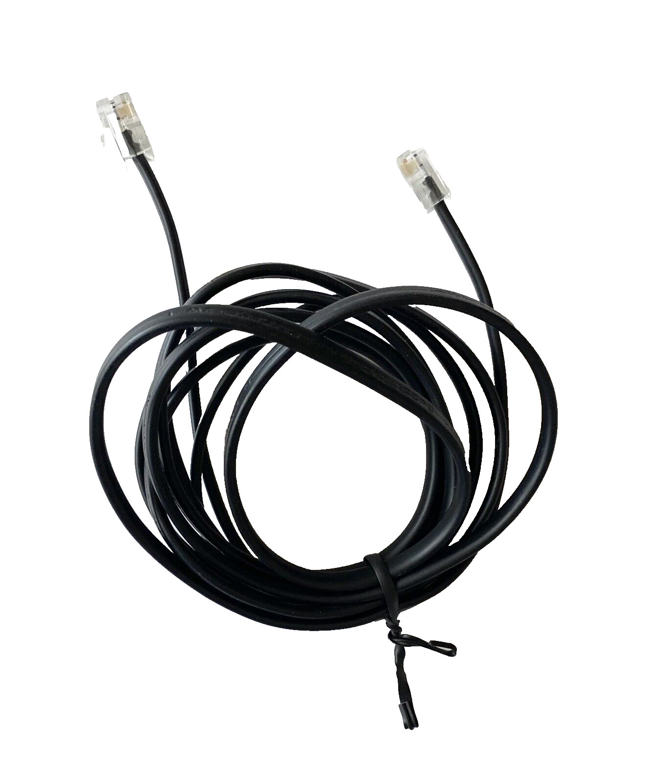 Telephone Line Cord, Phone Cord, Modular Jack Ends Black