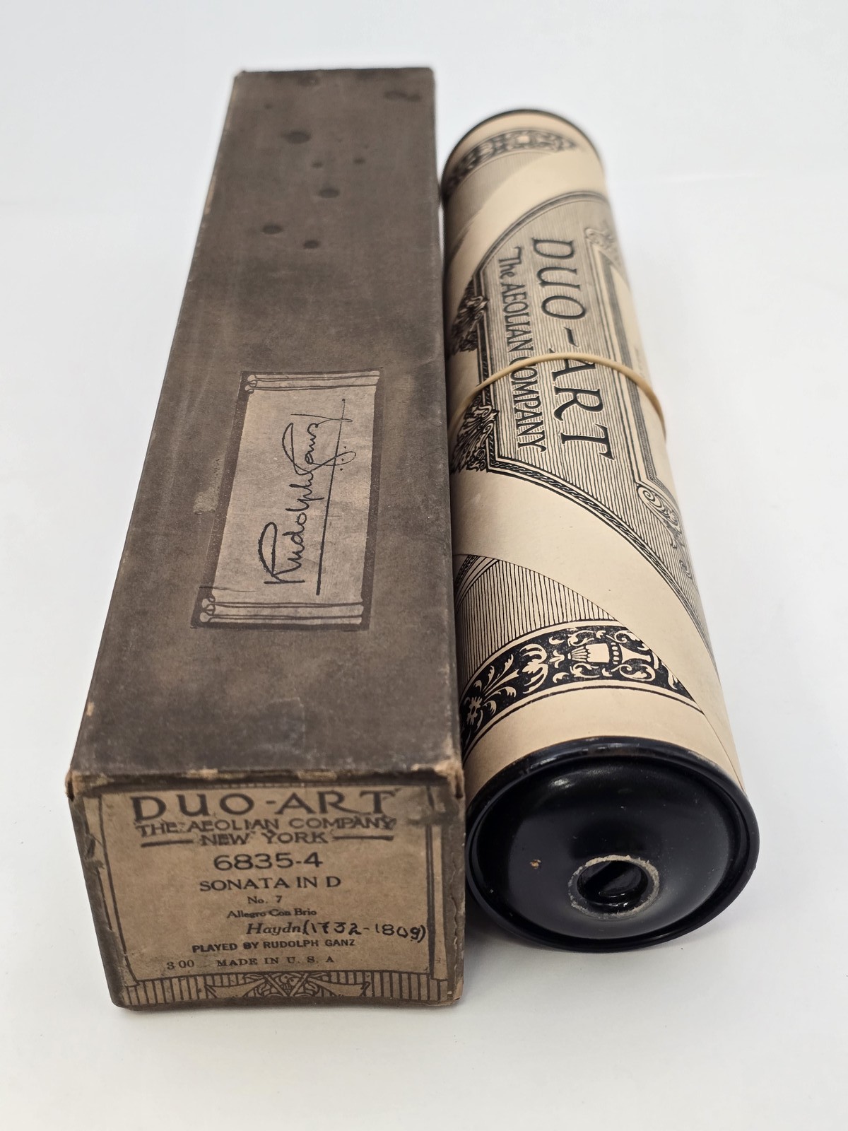 Duo-Art 6835-4 Sonata in D Player Piano Roll Haydn pb Rudolph Ganz Made In USA