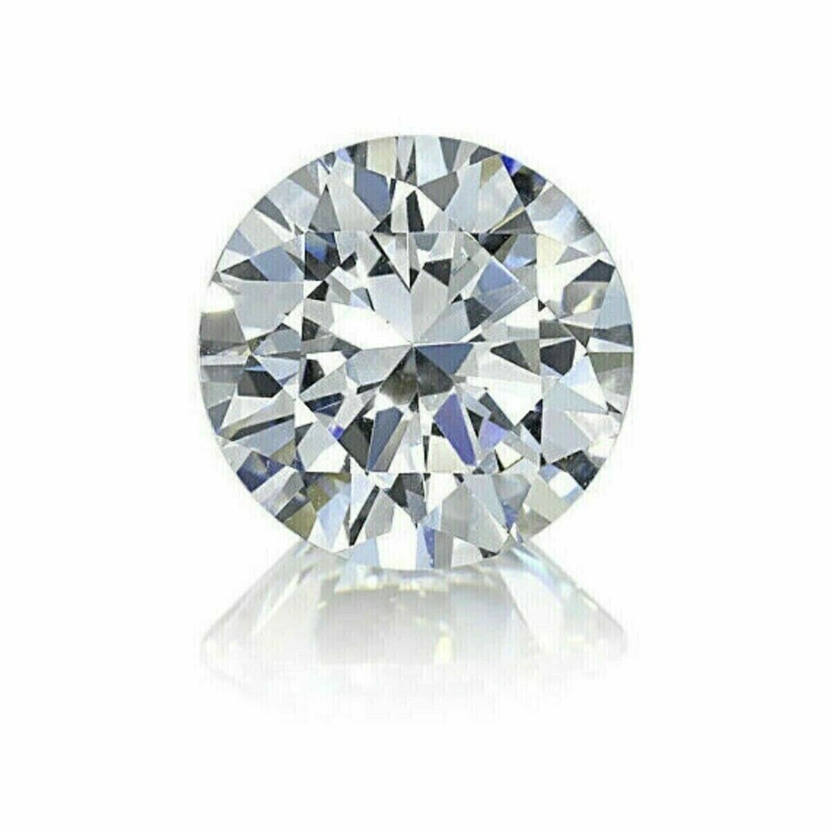 2 CT Natural White Diamond  Round Cut VVS1 D Grade  Certified R32 With Free Gift