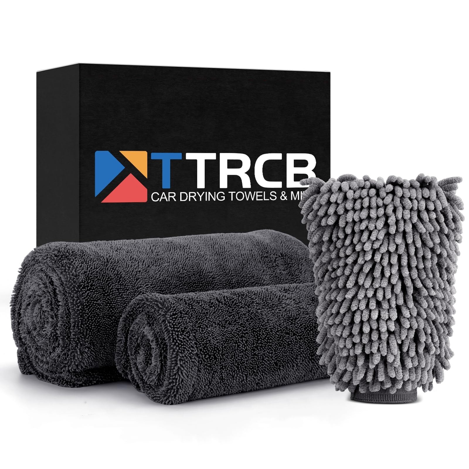 TTRCB 2 Pack 1300 GSM Car Drying Towel, Microfiber Towels for Cars - 36" x 24...