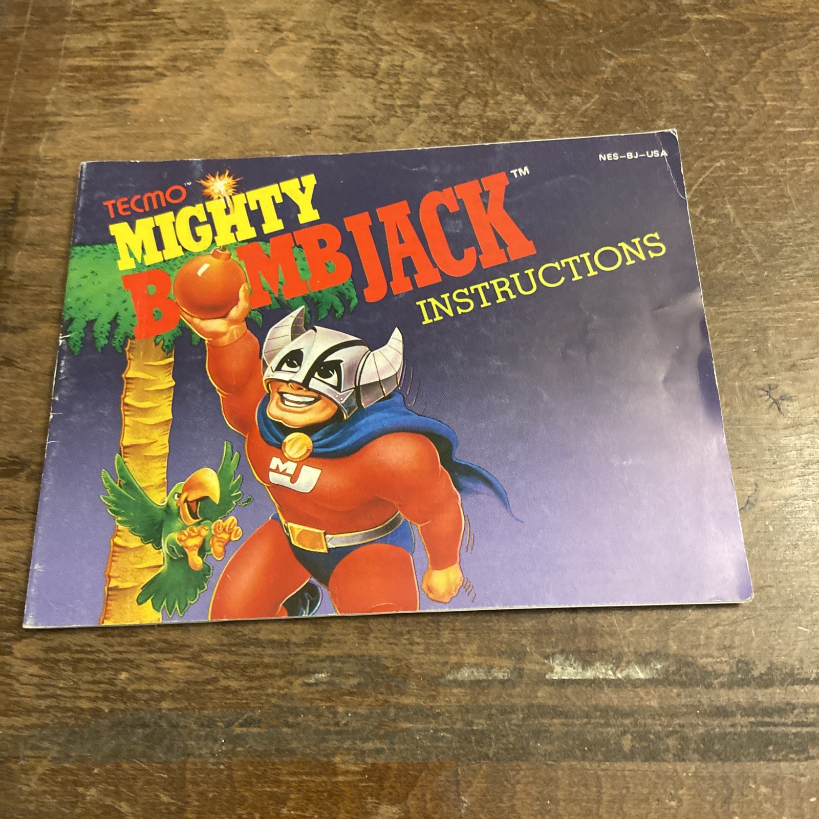 Mighty Bomb Jack Manual Only NES Nintendo