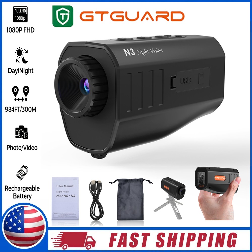 Night Vision Monocular Infrared Camera Upgraded Portable Handheld Scope Hunting