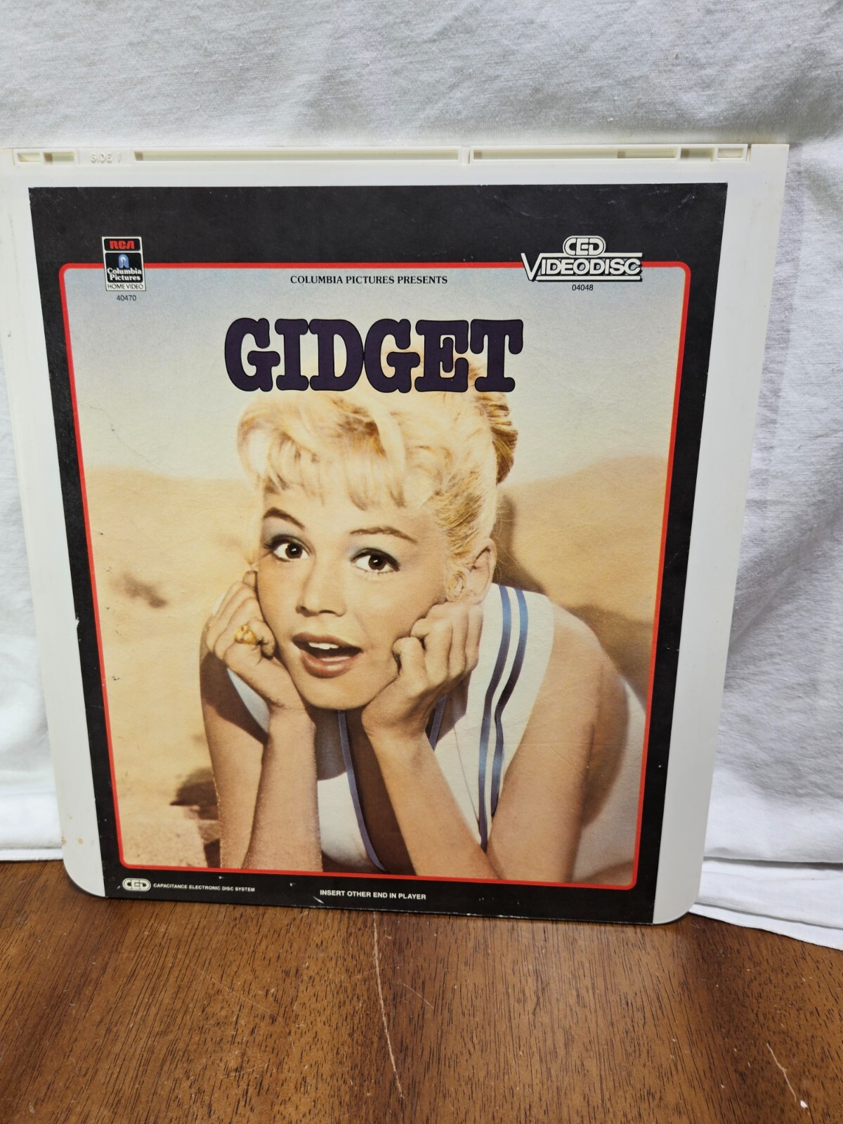 Vintage CED Video Disc, Gidget , RCA Columbia Pictures 1985  RARE VideoDisc