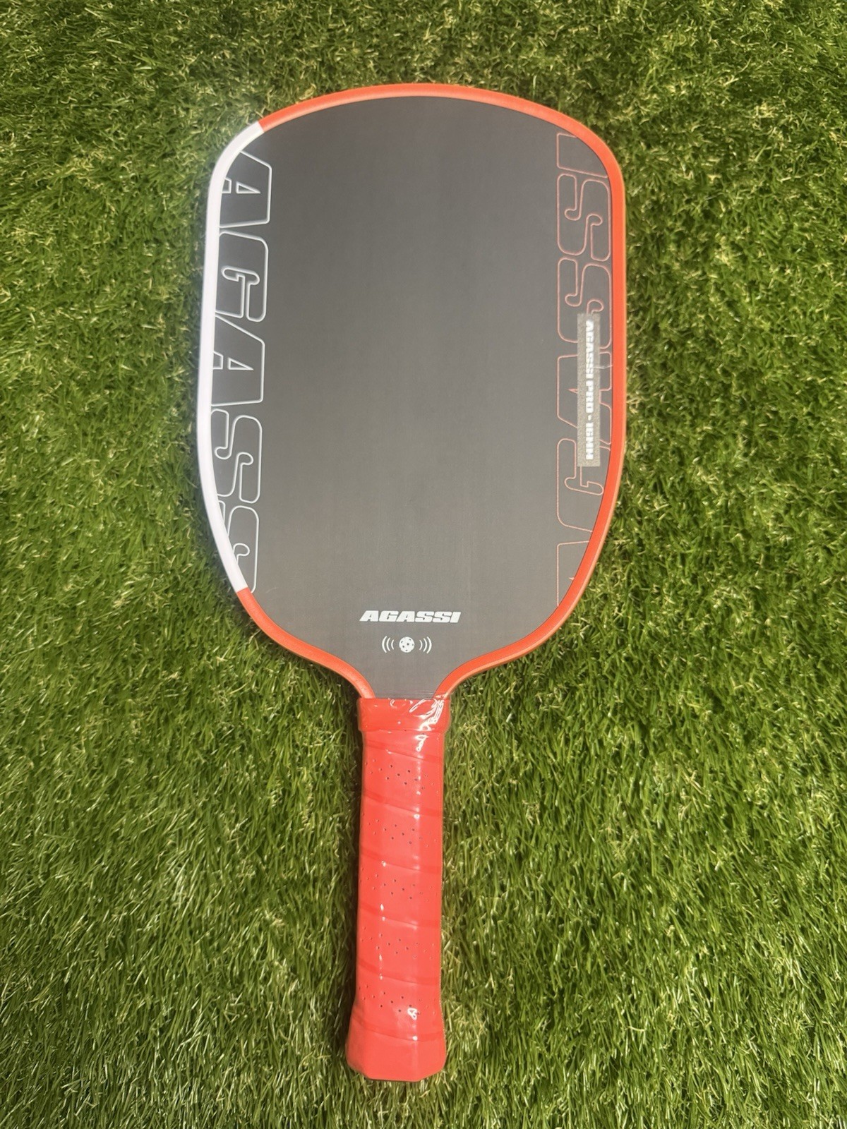 Agassi Pro 16mm Pickleball Paddle Red USA Pickleball Approved