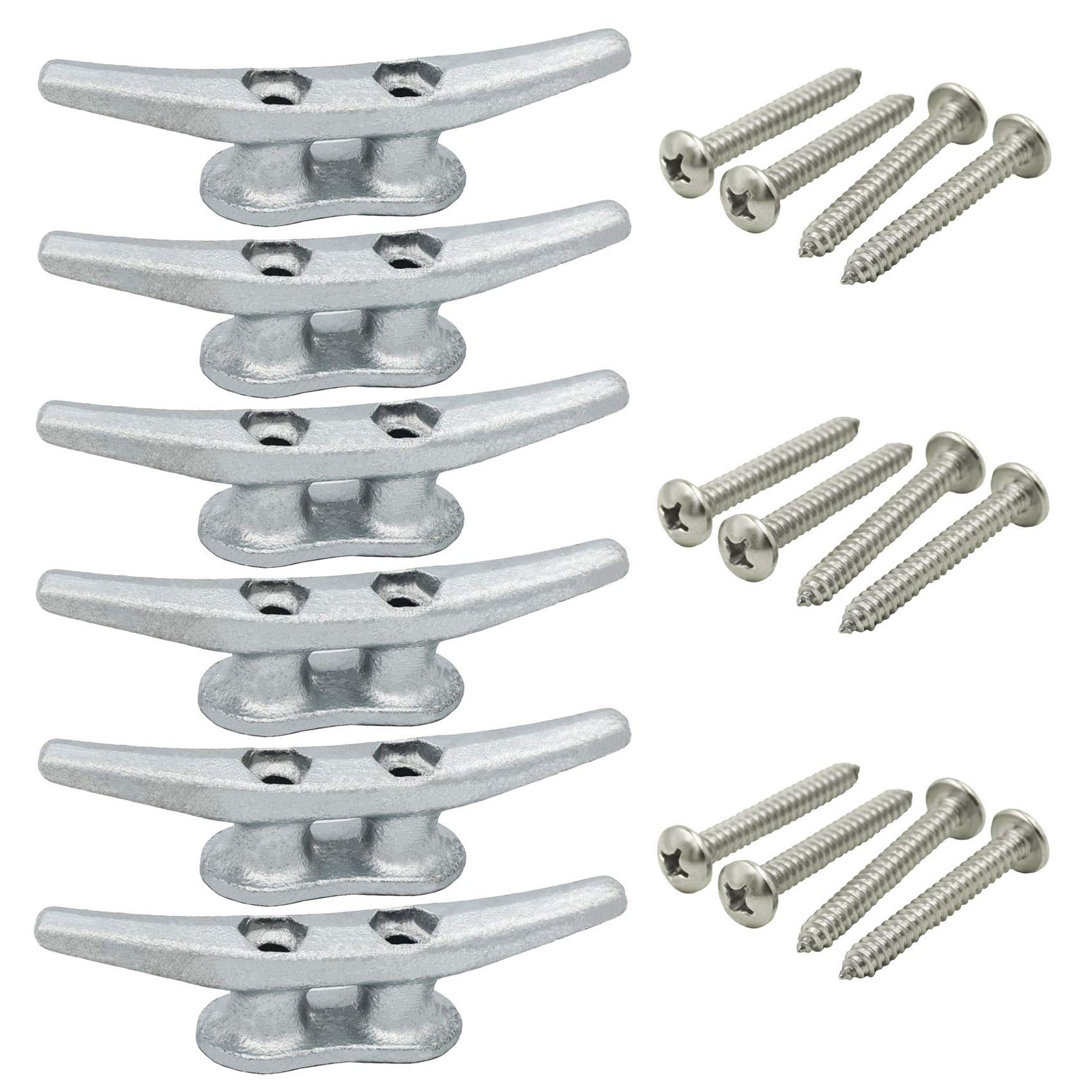 Dock Cleat 4 inch - Hot Dipped Galvanized Boat Cleats, Rope Cleat, Boat Dock ...