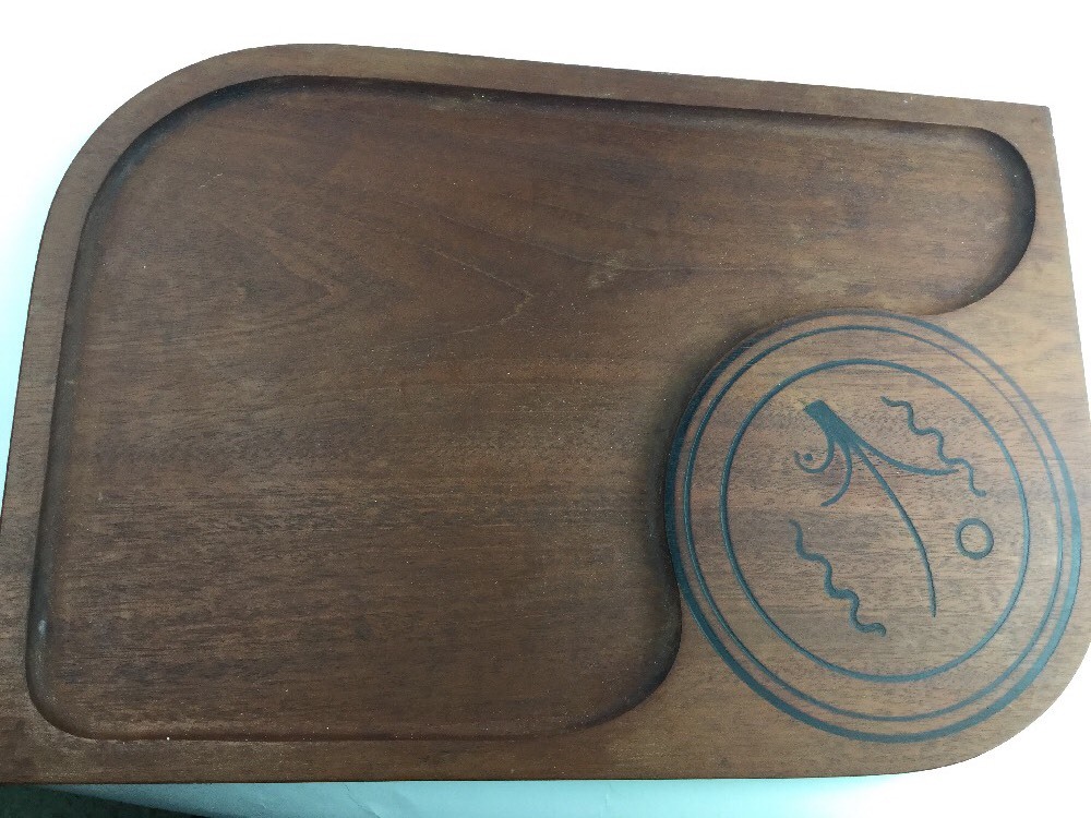 Penchoen Originals Sturgis Michigan Cheese Board Mahogany Mid Century Modern