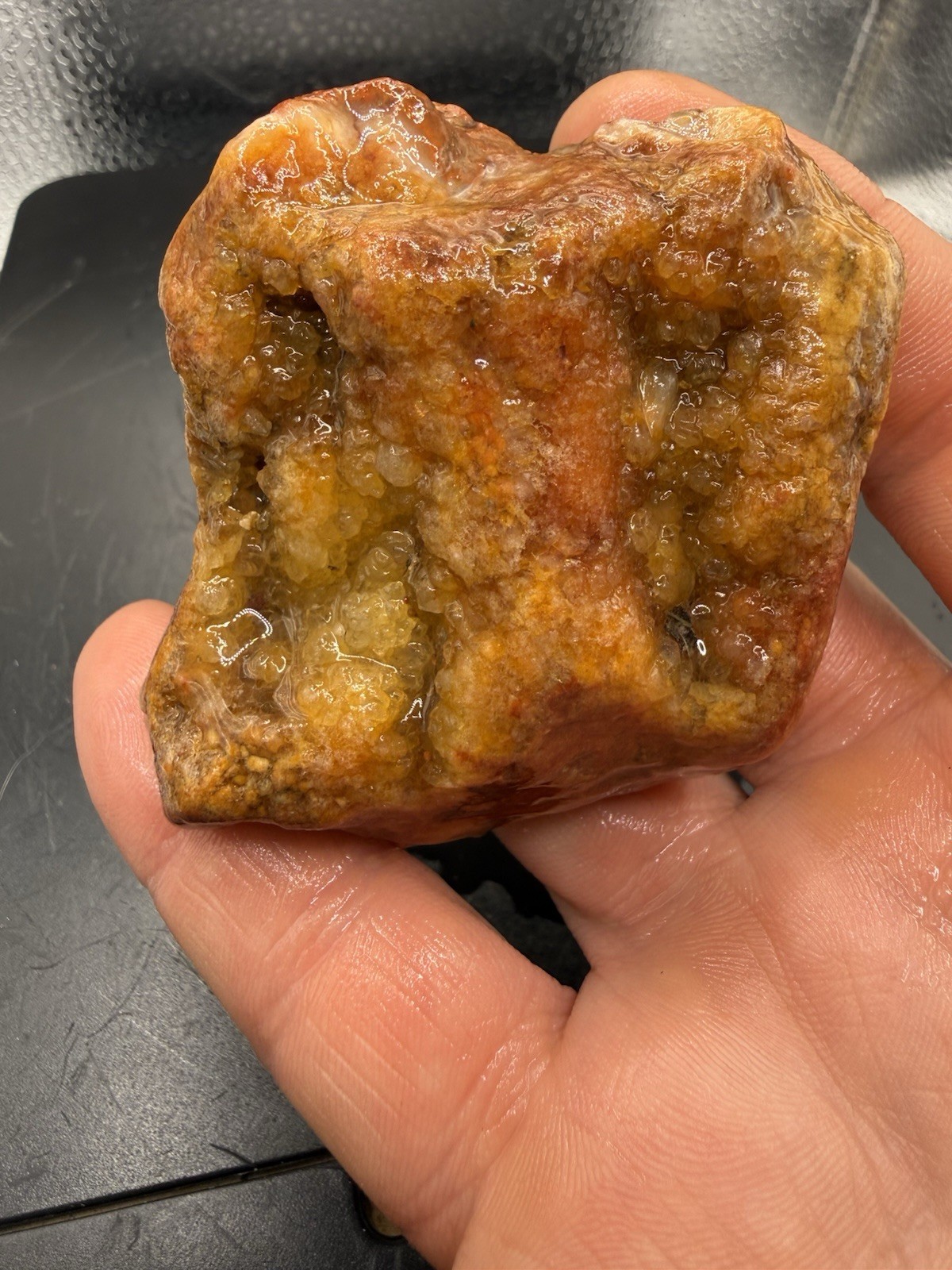 Ancient Fossilized Indiana Geode Iron Red Agate Hoosier Oddity 660 Carats