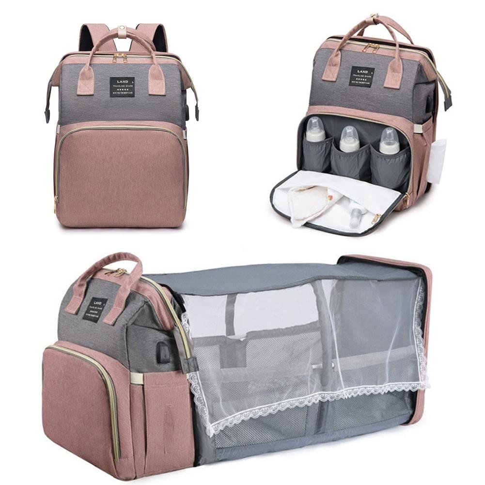 Large Capacity Diaper Bag Baby Care Changing Maternity Backpack Travel D2P QWR