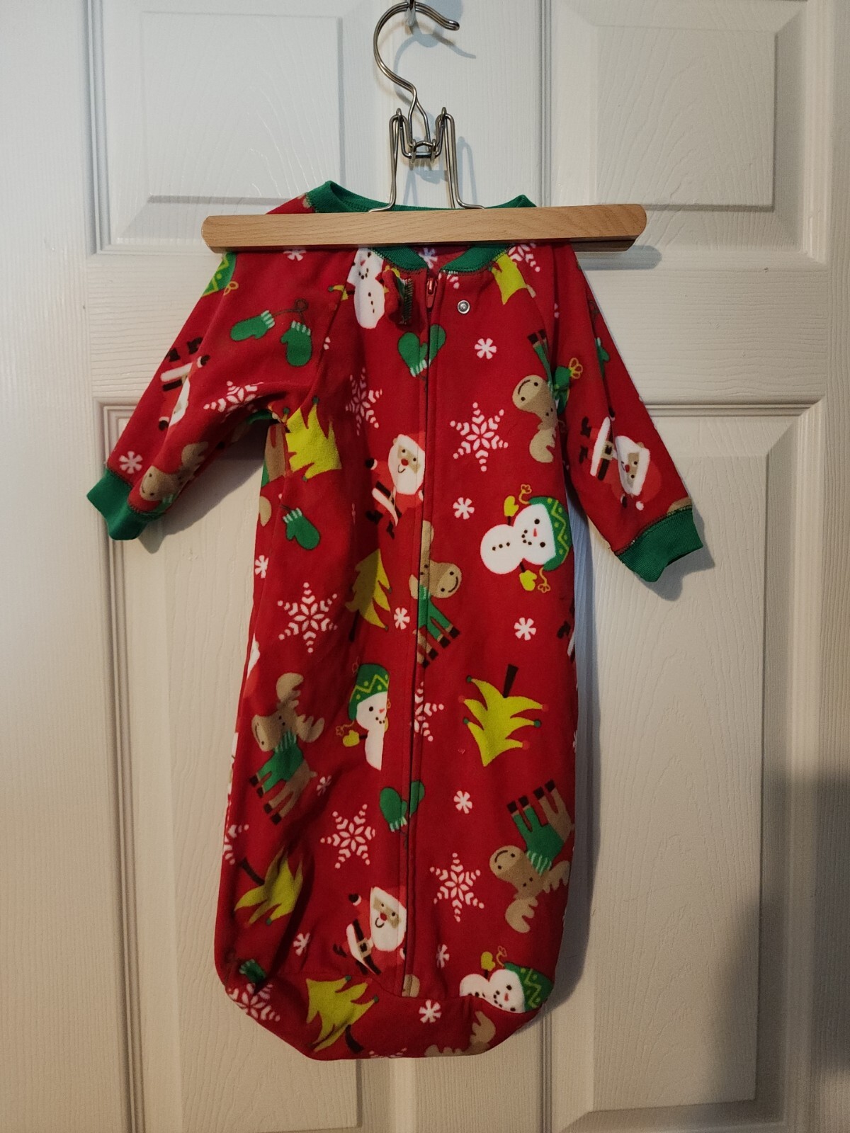 Carter's Sleep Sack Christmas 0-9 Months, Unisex Santa Snowman Reindeer 