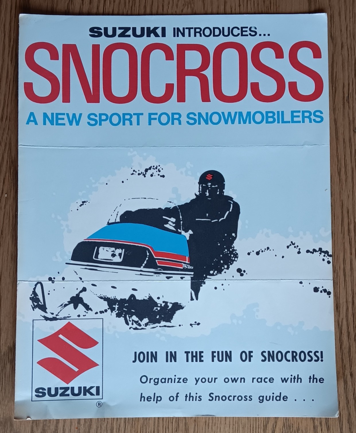 1972 Suzuki Snocross Vintage Flyer Snowmobile Racing Ironwood Michigan