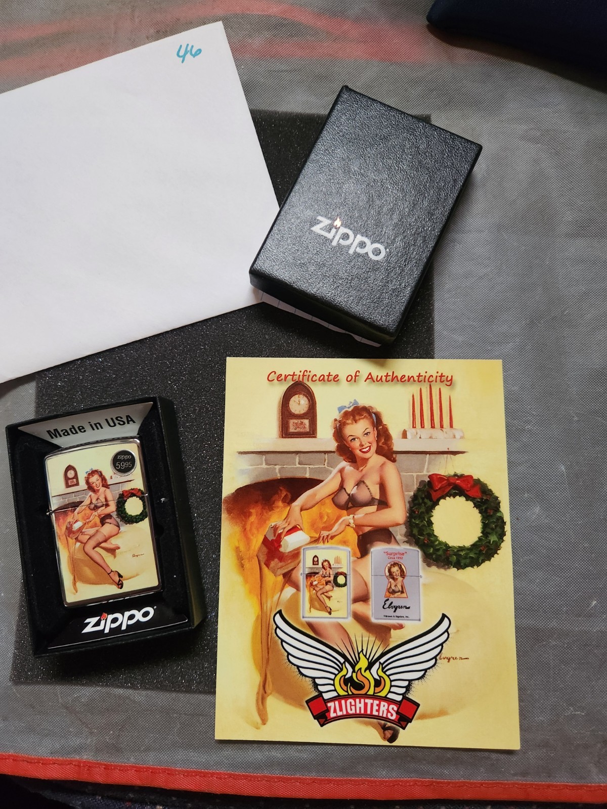 ZIPPO Gil ELVGREN 1 of 100 Worldwide Set #46 of #100  pinup Girls #2,#3,#4 of 4