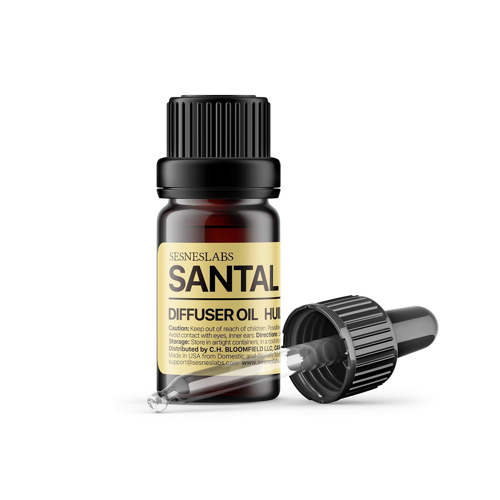 Santal Diffuser Oil, Niche Scent, Amber Coco Vanilla Cedar Sandalwood Musk Es...