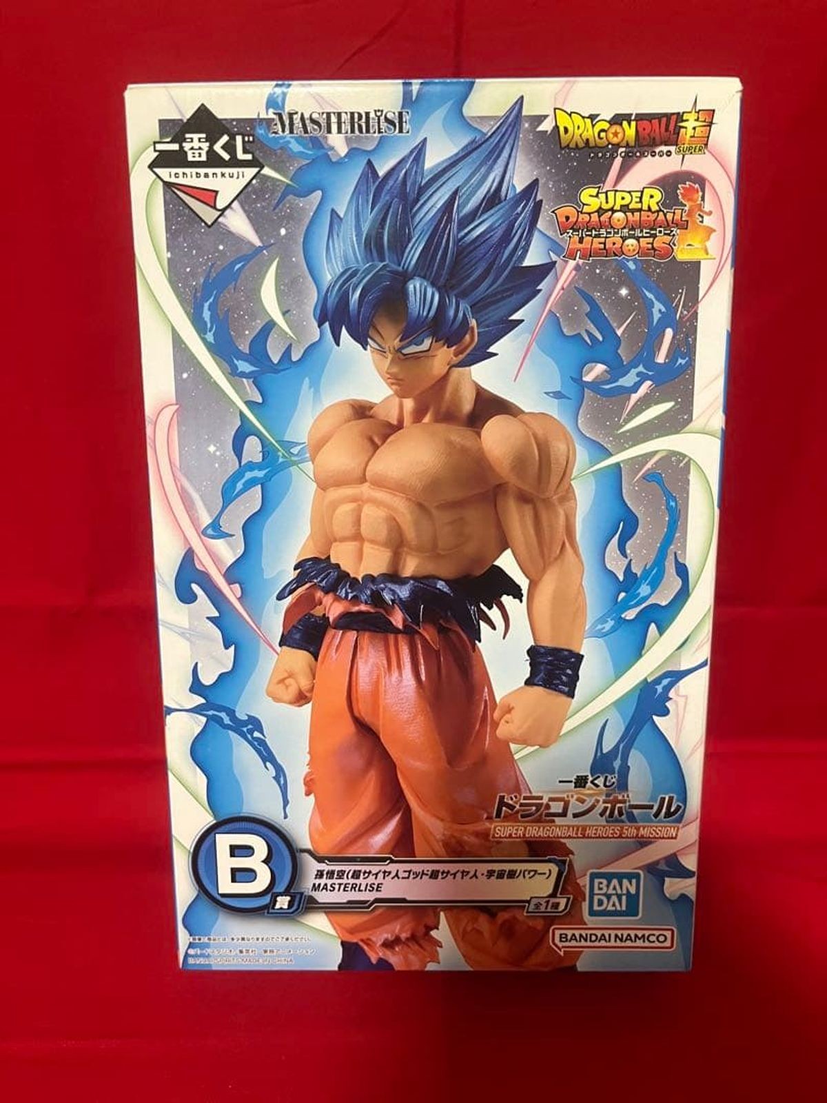 Dragon Ball Z Goku Super Saiyan God SS MASTERLISE Figure BANDAI Ichiban Kuji
