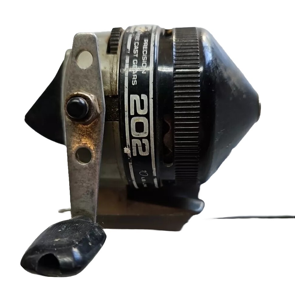 Zebco 202 Precision Die Cast Gears Fishing Reel 1987 Made in USA