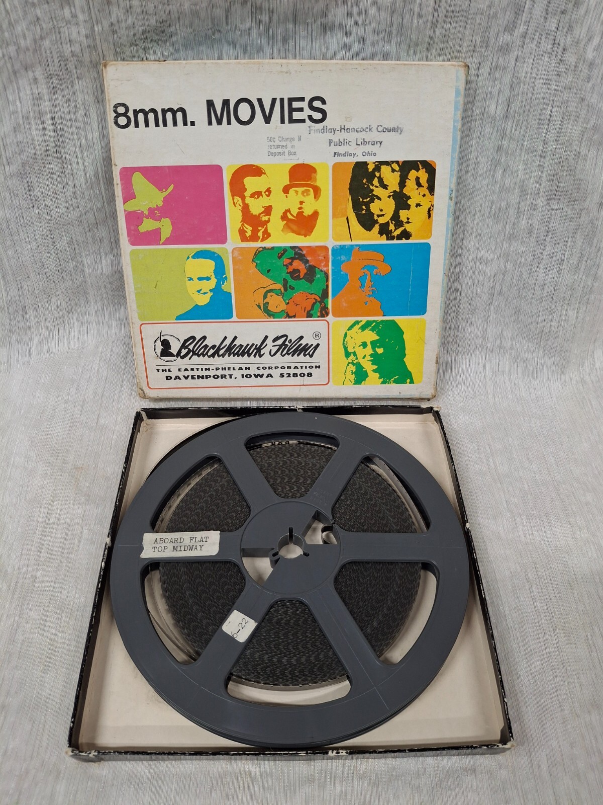 Blackhawk Films "Aboard The Flattop Midway" 8MM Film Reel Super 8 Untested!