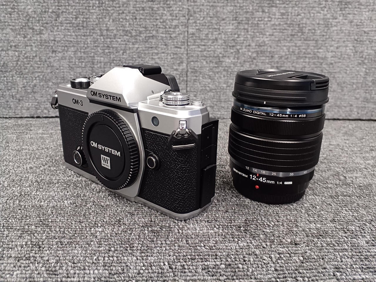 Olympus OM-3 Digital Mirrorless Camera 12-45mm F4.0 Pro Used, Tested From Japan