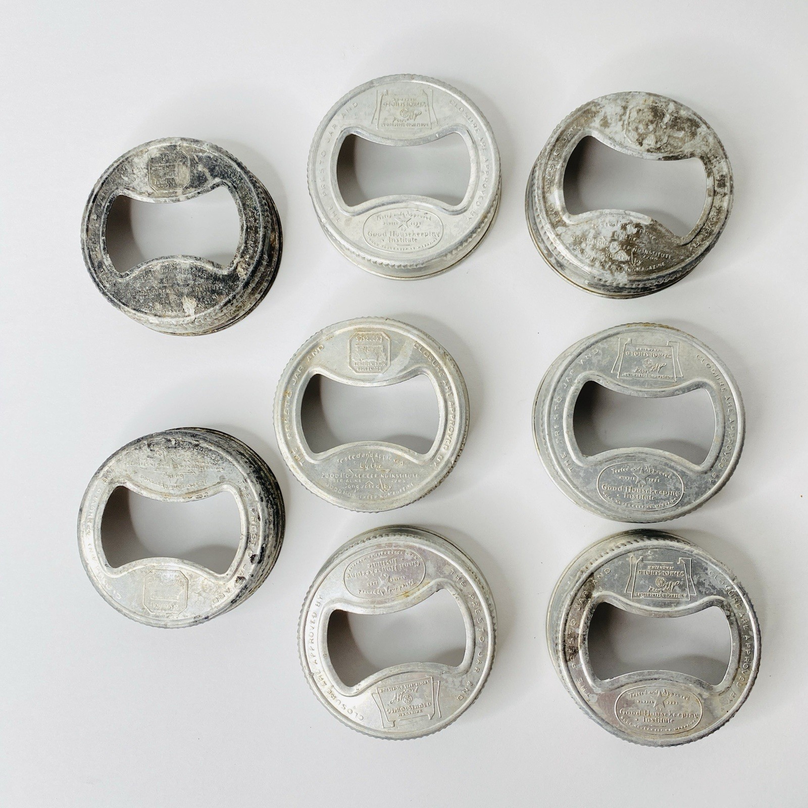 8 Good Housekeeping Approved Presto Bow Tie Canning Jar Aluminum Lids No glass