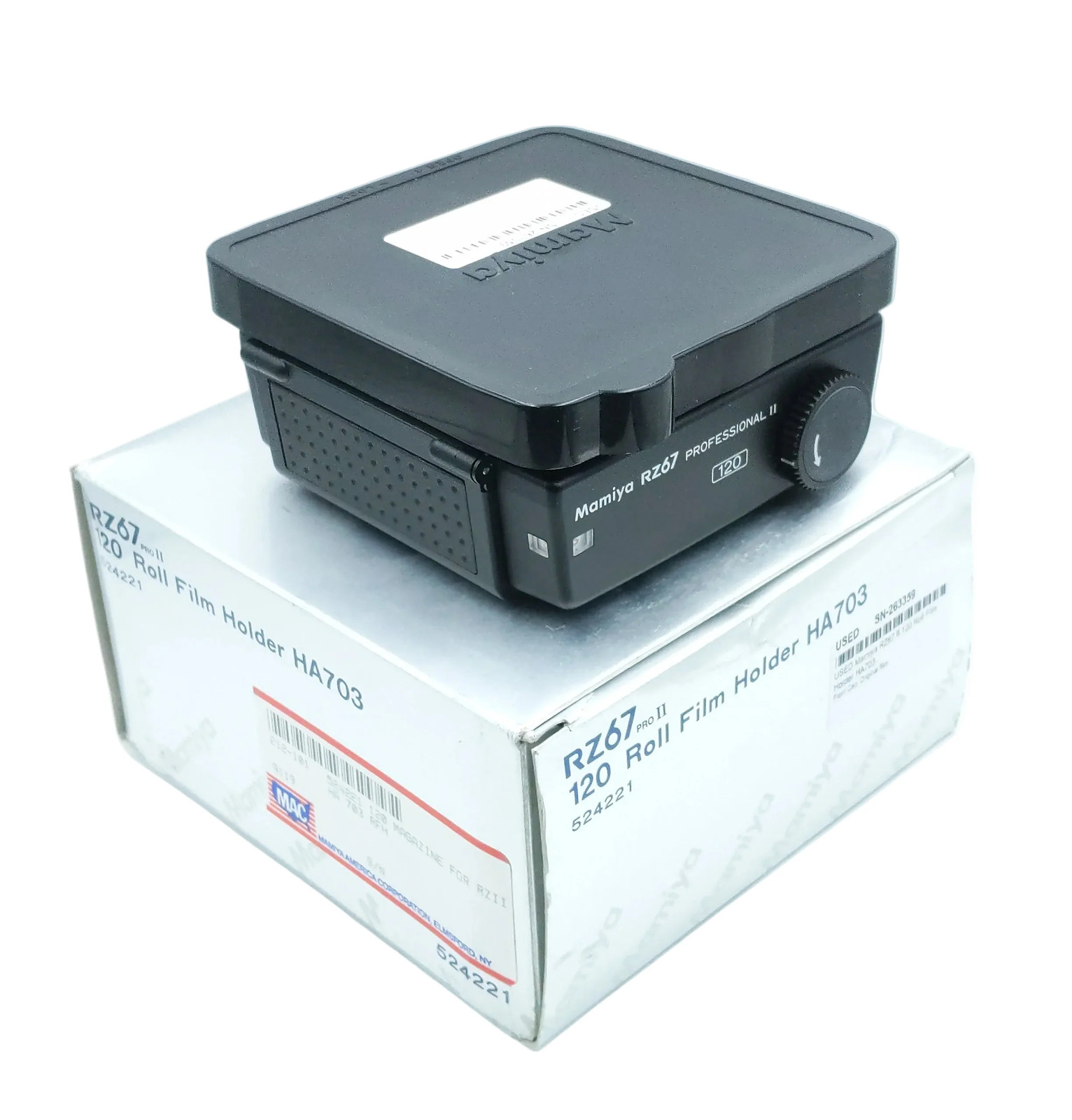 USED Mamiya RZ67 II 120 Roll Film Holder HA703