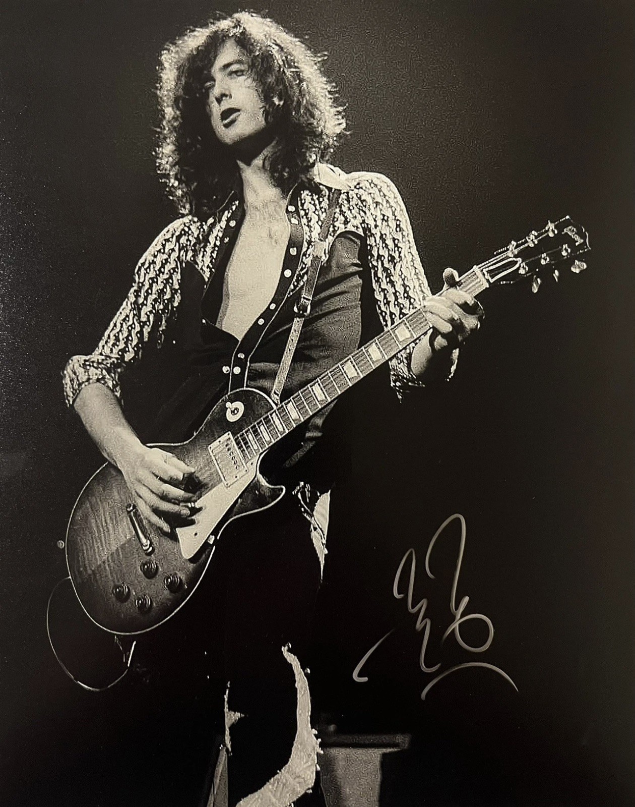 Jimmy Page Signed 8x10 REPRINT Photo Autographed Picture Led Zeppelin