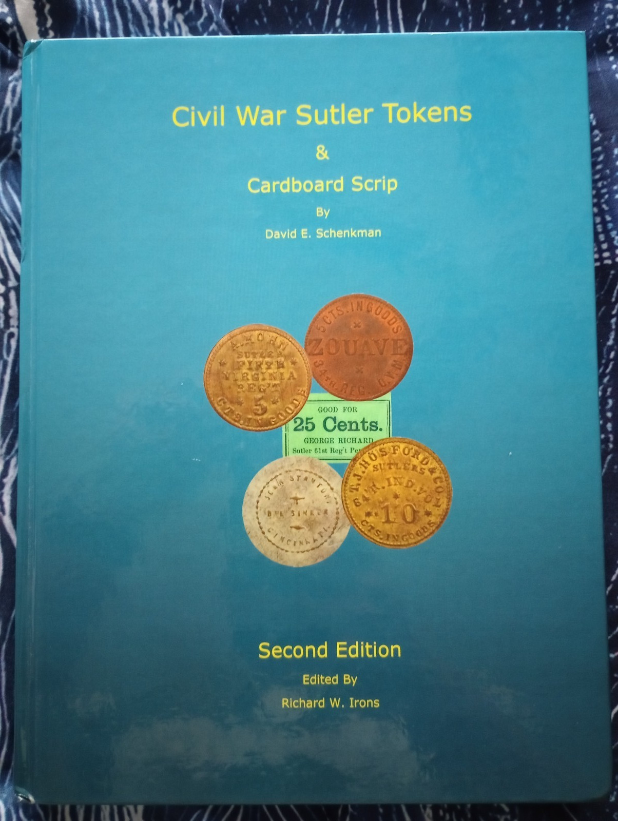 Civil War Sutler token Book by Dave Schenkman - 2nd Ed - Richard Irons - Signed!
