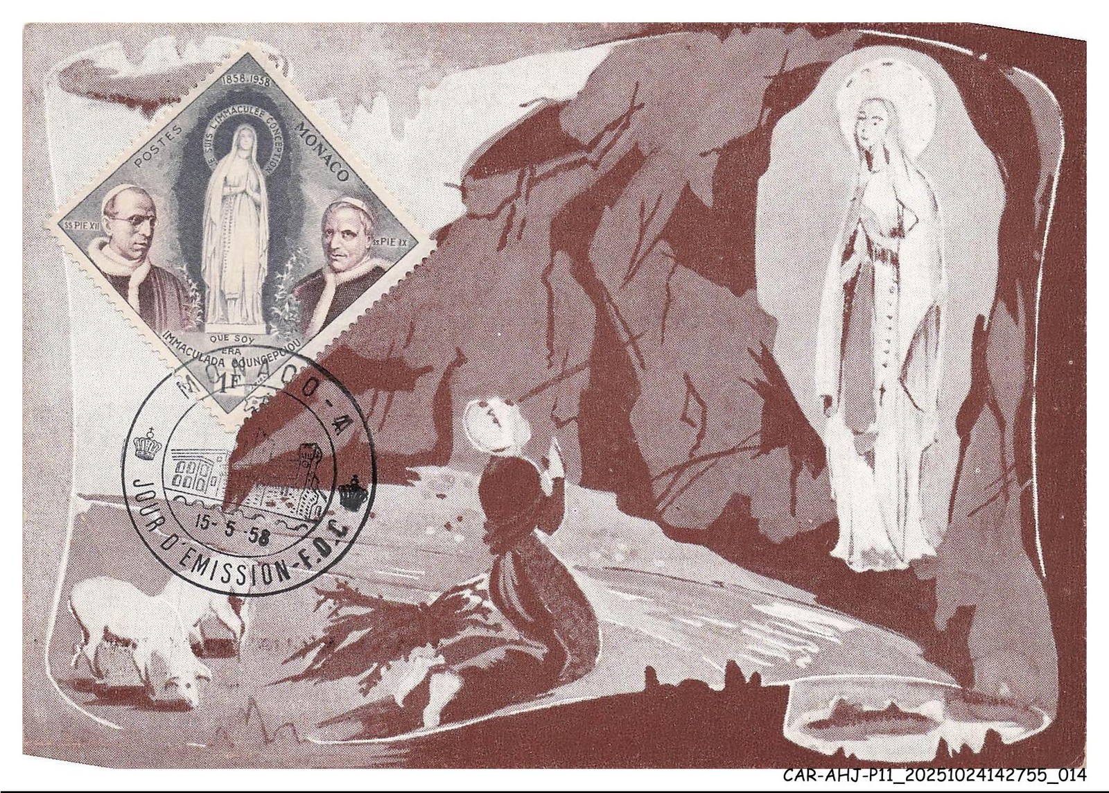 CAR-AHJP11-0477-MAXIMUM - MONACO - The Appearance Of The Holy Virgin - 19