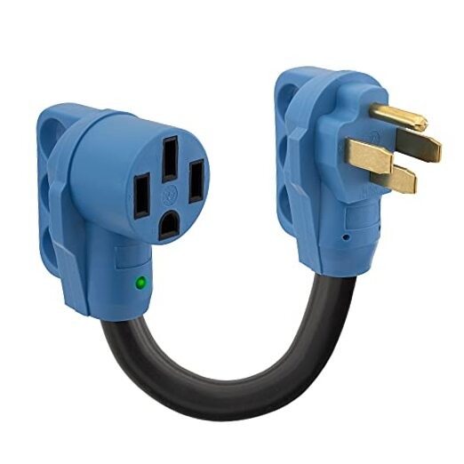  RV 50 Amp to 50 Amp Dogbone Adapter | Shore Power Adapter | 50A Male to 50A 