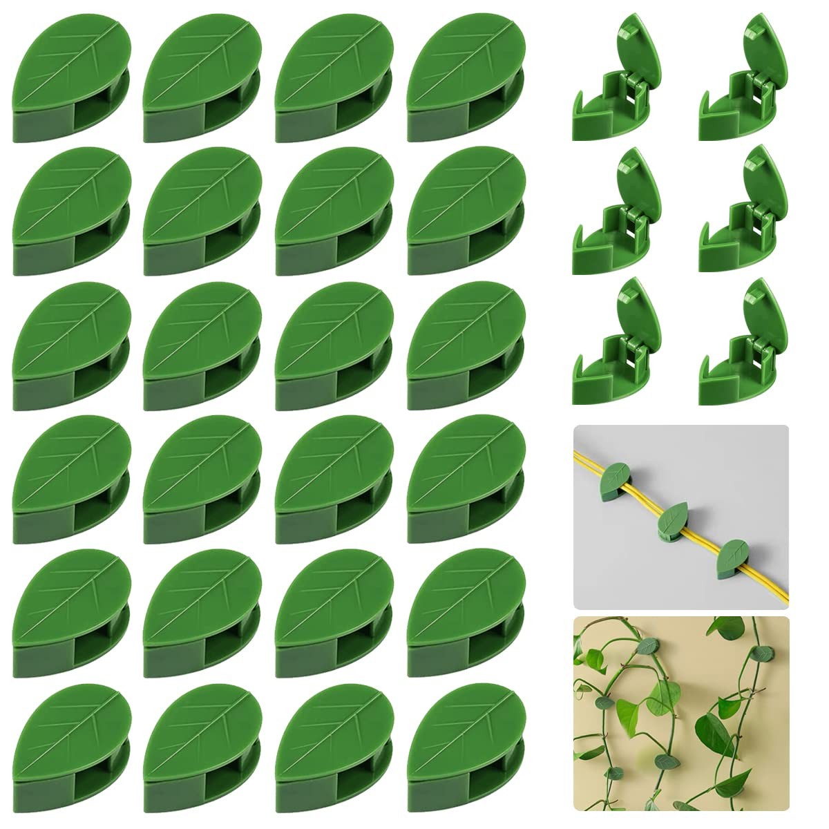 30 Pieces Plant Climbing Wall Fixture Clips Self-Adhesive Plant Fixer Invisible