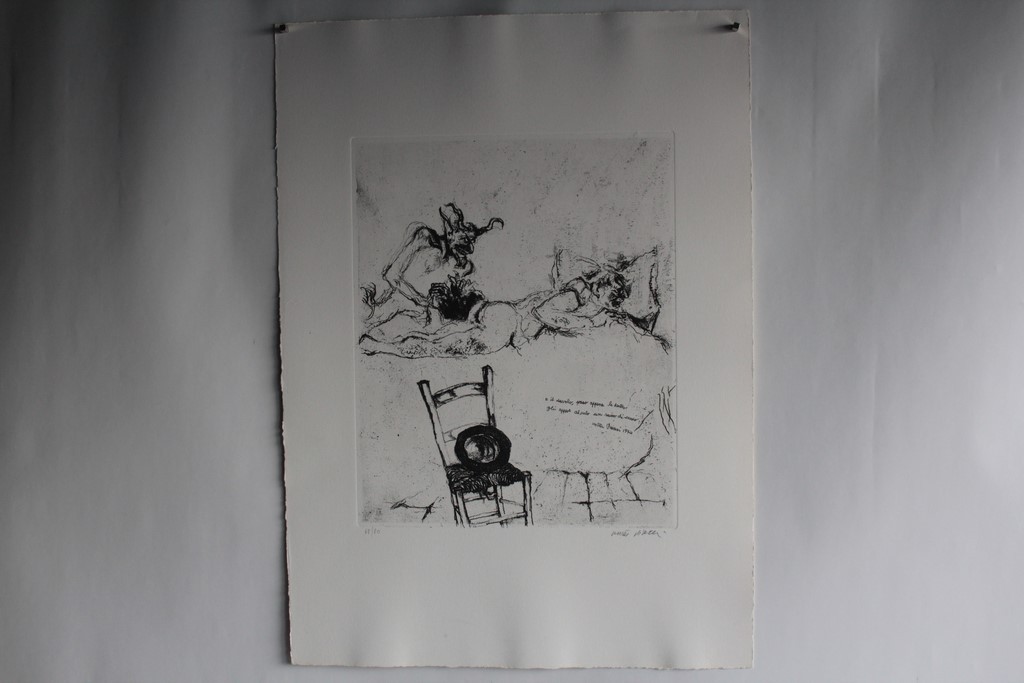 Original etching Walter Piacesi (75293)