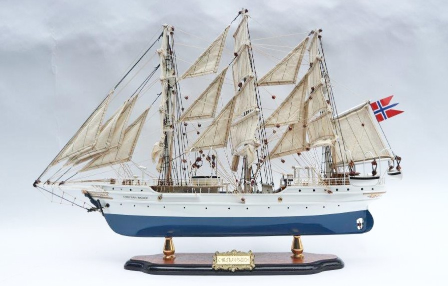 Beautiful Sailing Ship Christian Radich 75cmL Precision Finished