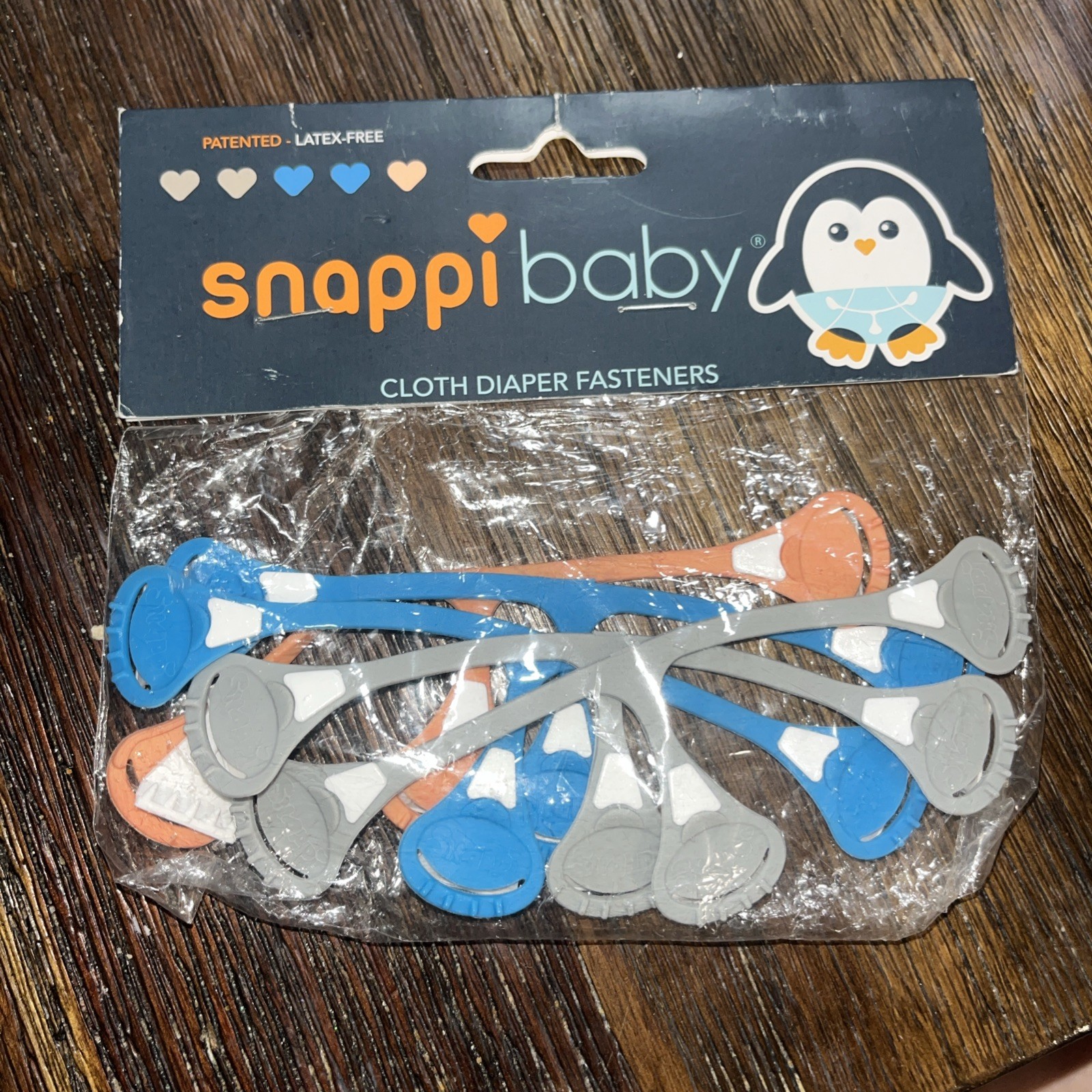 Snappi Baby Fasteners Flat/Prefold Cloth Diapers Replace Diaper Pins 5 Pk NEW
