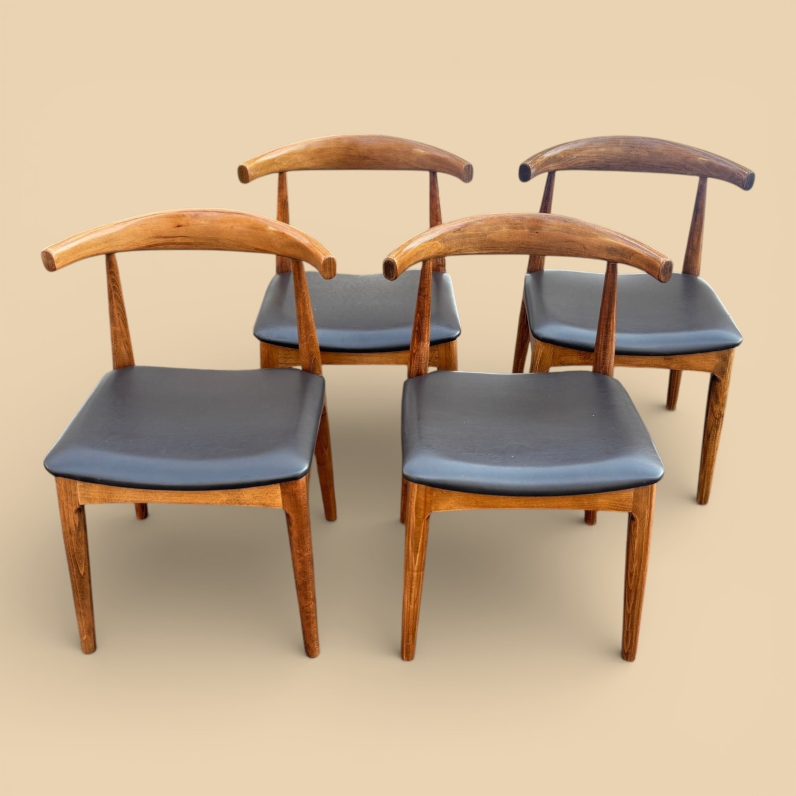 Set of 4 Mid-Century Inspired Dining Chairs